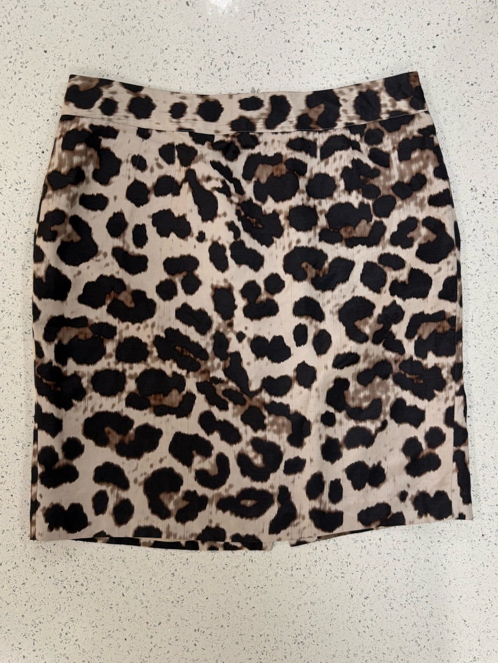 Banana Republic Leopard Print Mini Skirt - Beige, Black, Brown
